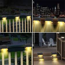 Wireless Solar Deck Lights Outdoor Pack of 4