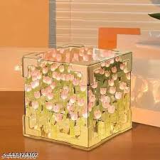 Tulip Cube Mirror Lamp