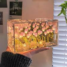 Tulip Cube Mirror Lamp