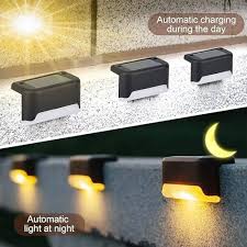 Wireless Solar Deck Lights Outdoor Pack of 4