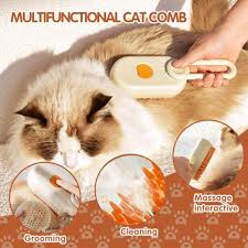 3 in 1 Pet Hair Removal Steam Comb, Perfect for Both Cats & Dogs 🐶🐱